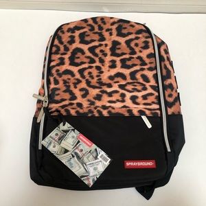 Sprayground Backpack Leopard Money Bag